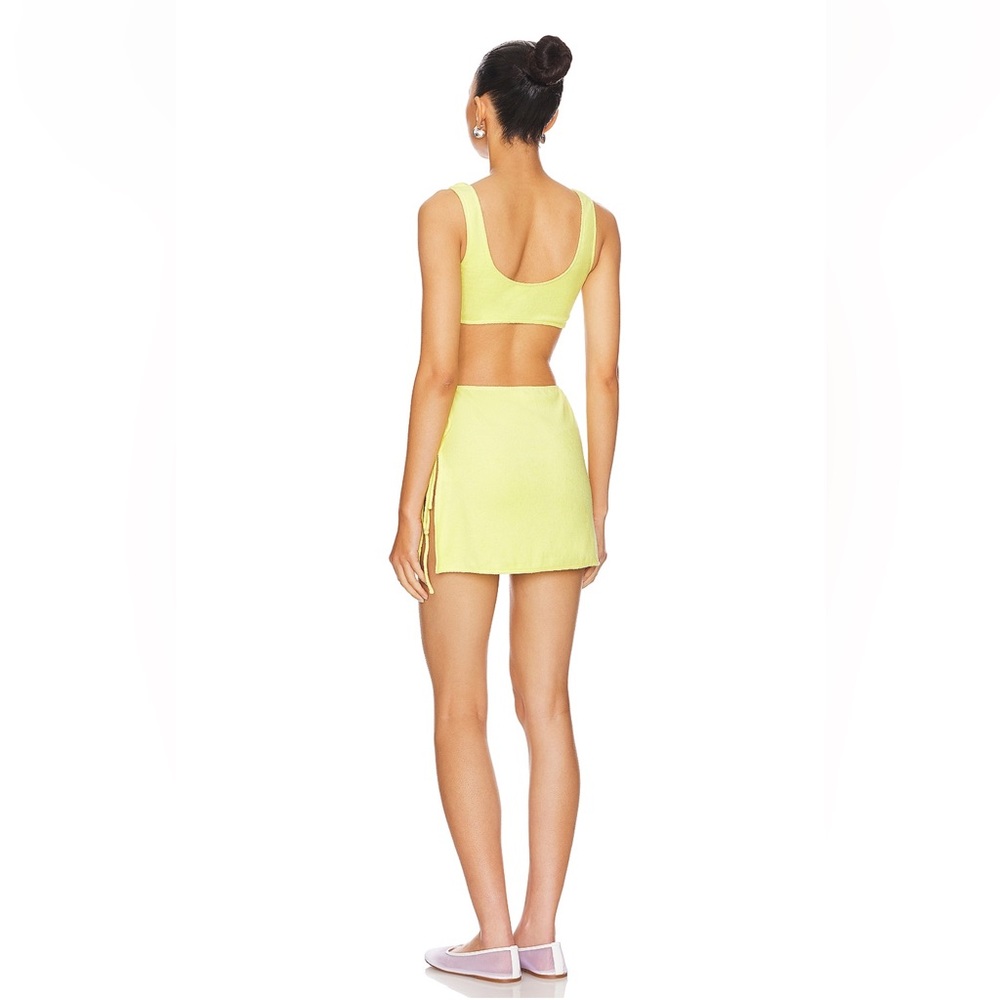 Never worn | Delilah Terry Skirt Set | Size XS | Yellow